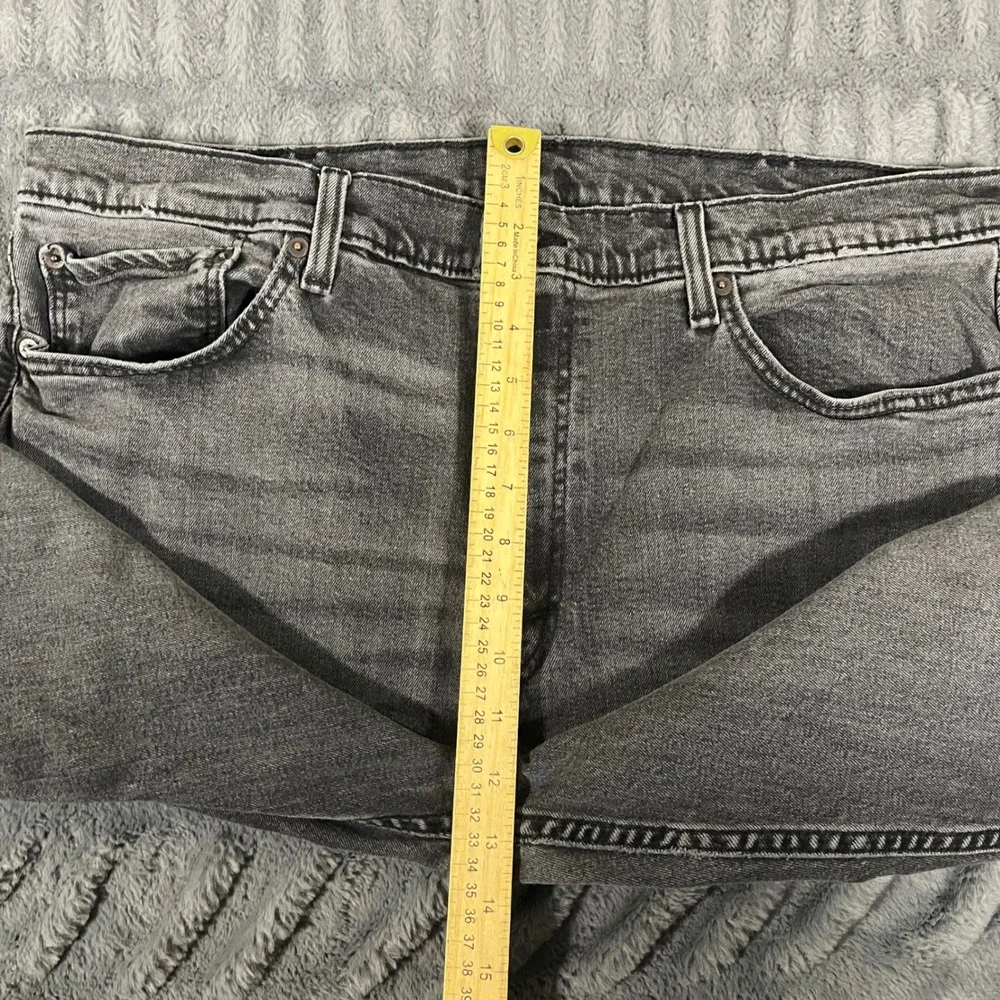 Levis 514 Straight Fit Mens Jeans 40x32 Charcoal Gray Stretch‎ Denim 00514-1598